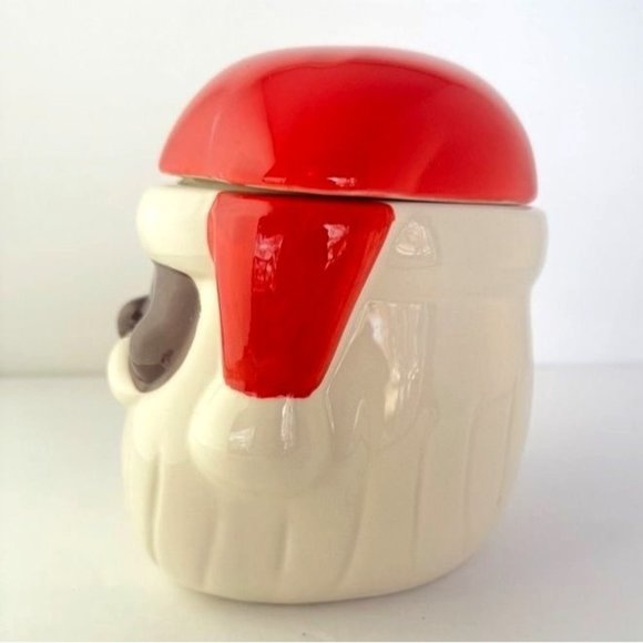 Ceramic Santa of Color Canister Jar Christmas Holiday Decor Target Bullseye 2022 - Picture 2 of 7